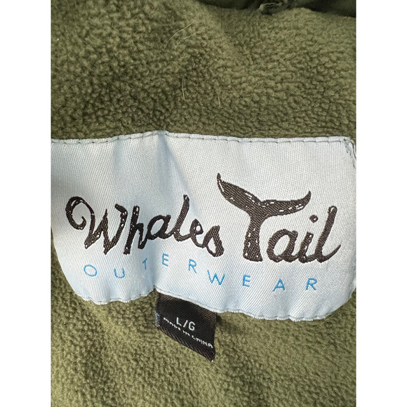Whales Tail Outerwear Jacket Girls Large Forest Green Winter Puff Coat Zip Warm - Picture 2 of 10